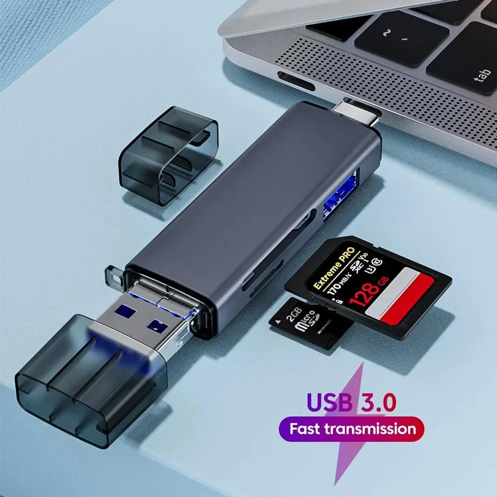 ٱ ī  USB 3.0 2.0 U ũ, C Ÿ, ũ, Tf, Sd ÷ ̺, ޸ ī б , ȭ ׼, 6 in 1